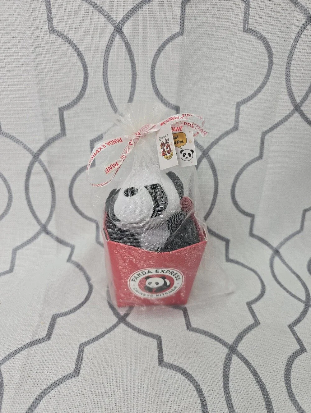 Panda Express Pei Pei Panda Bear Plush Stuffed Animal 25 Years Anniversary Rare